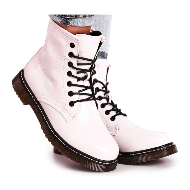 EVE Botas Mujer Botas Lacadas Glany White Marita blanco EVE Botas Mujer Botas Lacadas Glany White Marita blanco