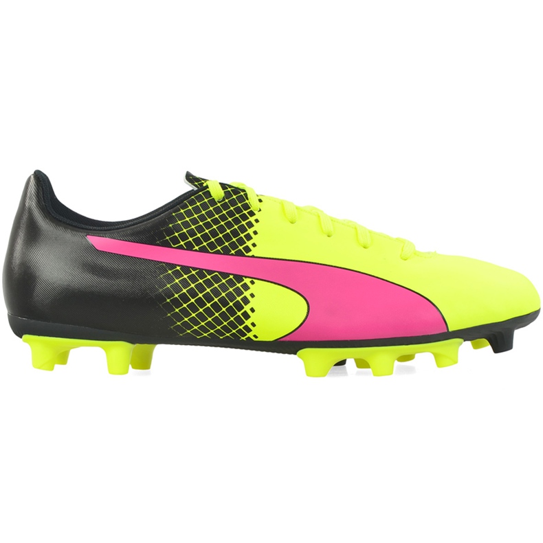 Botas de fútbol Puma Evo Speed ​​5.5 Fg 103596 01 amarillo, amarillo, rosa amarillo