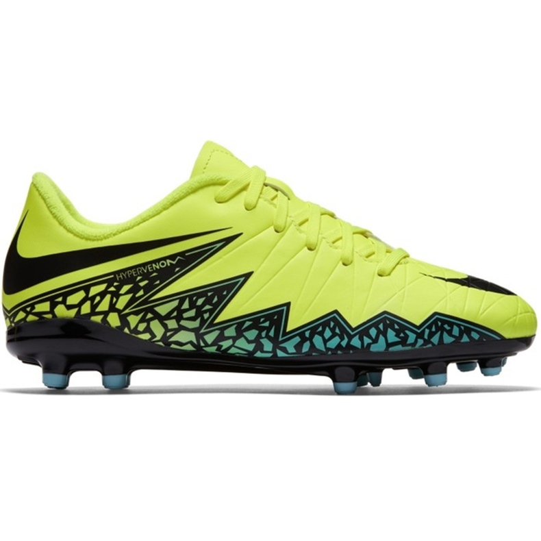 Zapatillas de fútbol Nike Hypervenom Phelon Ii Fg Jr 744943703 amarillo