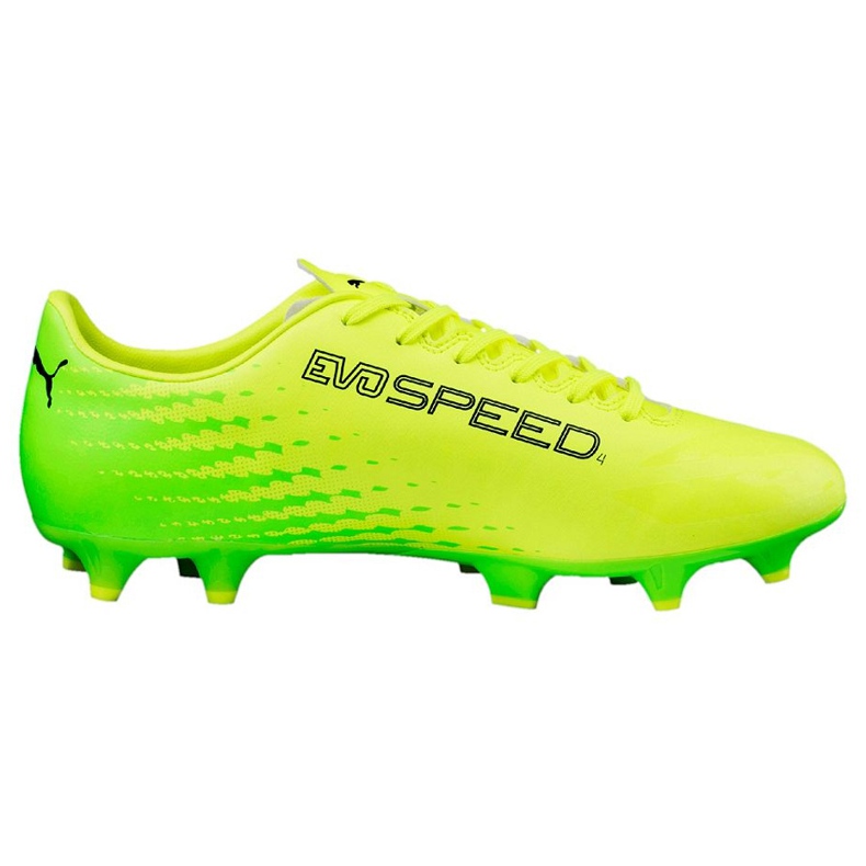 Botas de fútbol Puma Evo Speed ​​17.4 Fg amarillo-verde 104017 01 multicolor