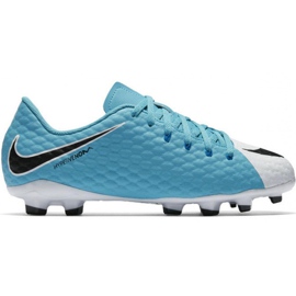 Botas de fútbol Nike Hypervenom Phelon Iii Fg Jr 852595104 multicolor azul