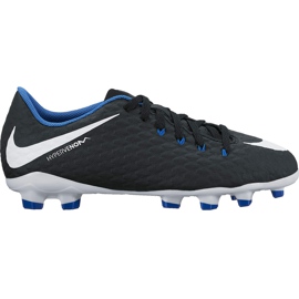 Botas de fútbol Nike Hypervenom Phelon Iii Fg Jr 852595002 negro negro