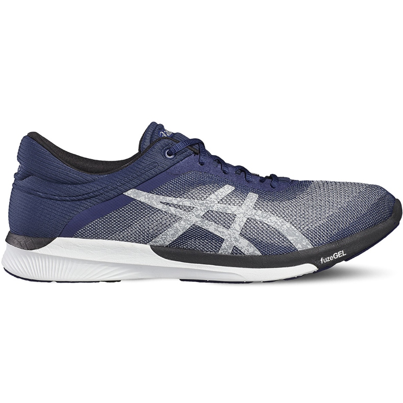 Zapatillas de running de hombre Asics Fuze X Rush T718N-4993 azul marino