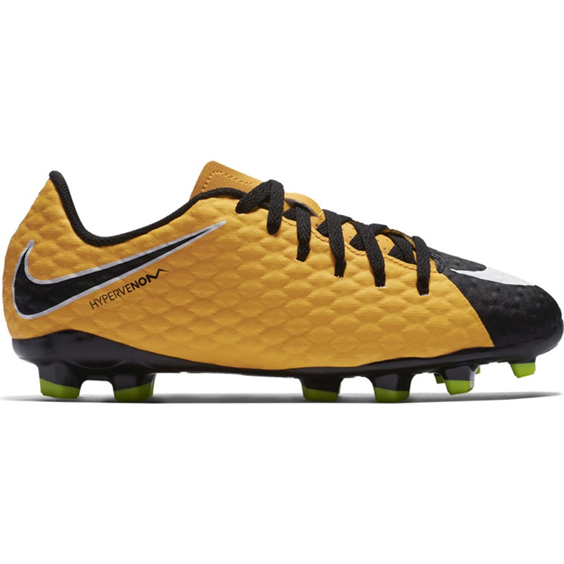 Zapatillas de fútbol Nike Hypervenom Phalon Iii Fg Jr 852595801 amarillo amarillo