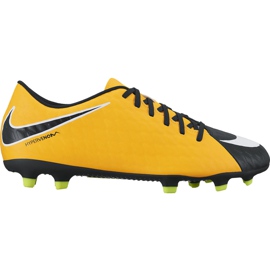 Botas de fútbol Nike Hypervenom Phade Iii Fg Jr 852580801 multicolor amarillo