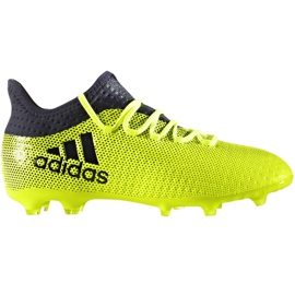 Botas de fútbol adidas X 17.1 Fg Jr S82297 multicolor verde