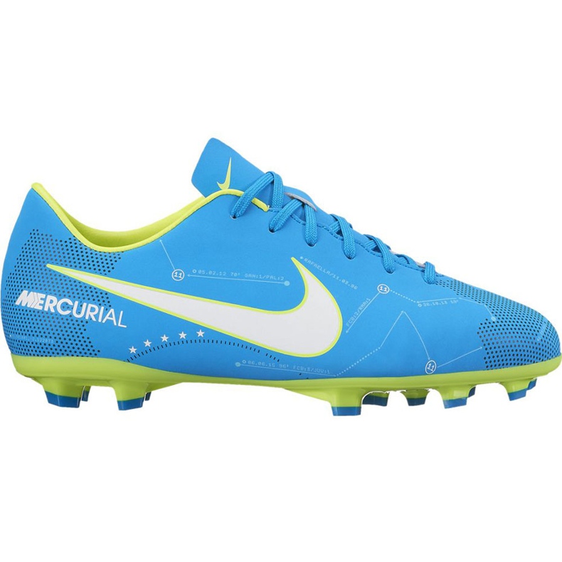 Calzado de fútbol Nike Mercurial Victory 6 Neymar Fg Jr 921488400 azul azul