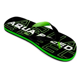 Zapatillas de hombre Aqua-Speed ​​Rhodes negras y verdes col. 38 negro
