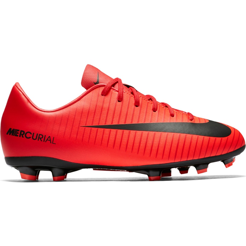 Zapatillas de fútbol Nike Mercurial Victory Vi Fg Jr 831945616 naranja rojo