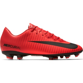 Zapatos de fútbol Nike Mercurial Vapor Xi Fg Jr 903594616 multicolor rojo