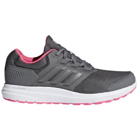 Zapatillas de mujer adidas Galaxy 4 W CP8837 rosa gris