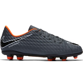 Zapatillas de fútbol Nike Hypervenom Phantom 3 Club Fg Jr AH7290 081 multicolor gris