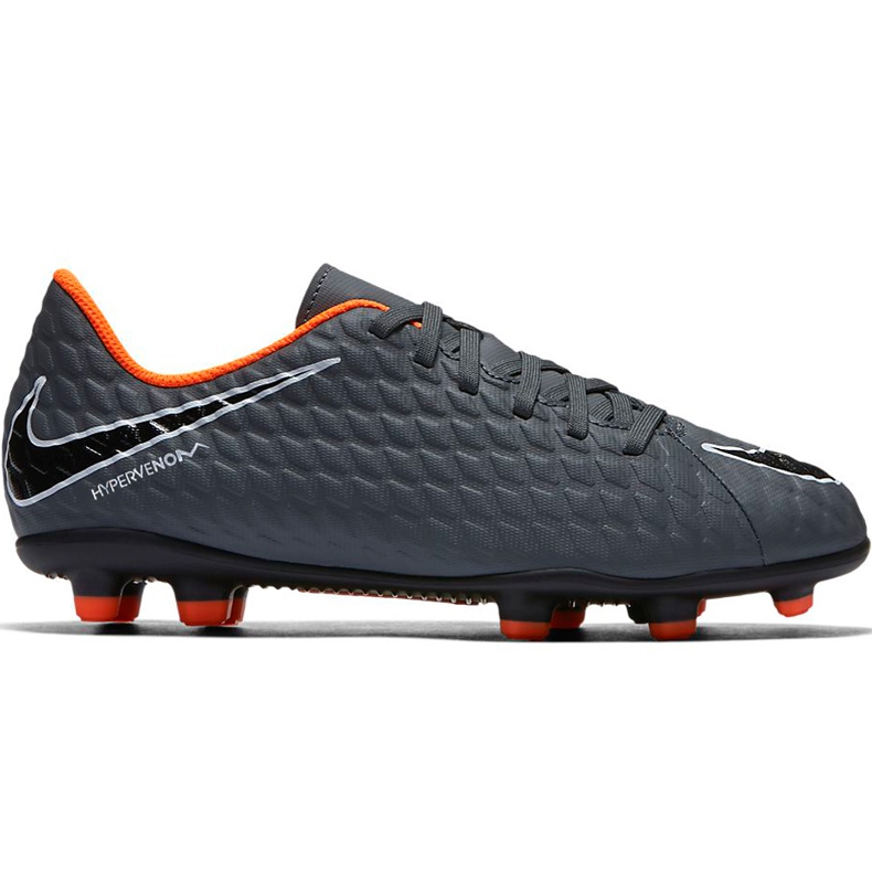 Zapatillas de fútbol Nike Hypervenom Phantom 3 Club Fg Jr AH7290 081 multicolor gris