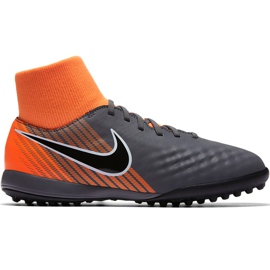Calzado de fútbol Nike Magista Obra 2 Academy Df Tf Jr AH7318 080 multicolor gris Calzado de fútbol Nike Magista Obra 2 Academy Df Tf Jr AH7318 080 multicolor gris