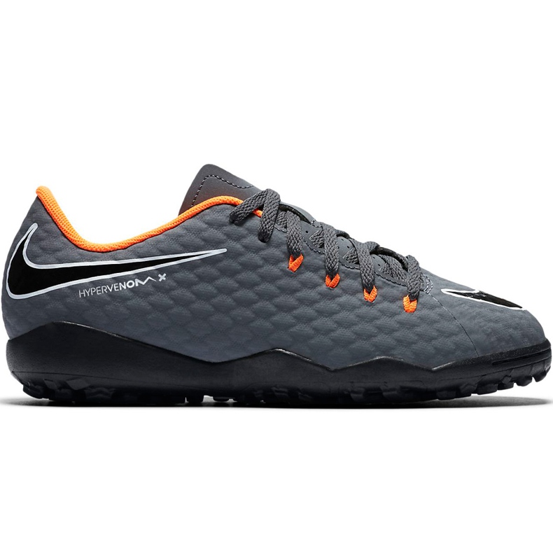 Calzado de fútbol Nike Hypervenom Phantom X 3 Academy Tf Jr AH7294 081 gris gris