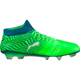 Botas de fútbol Puma One 18.1 Fg Green Gecko 104527 06 verde