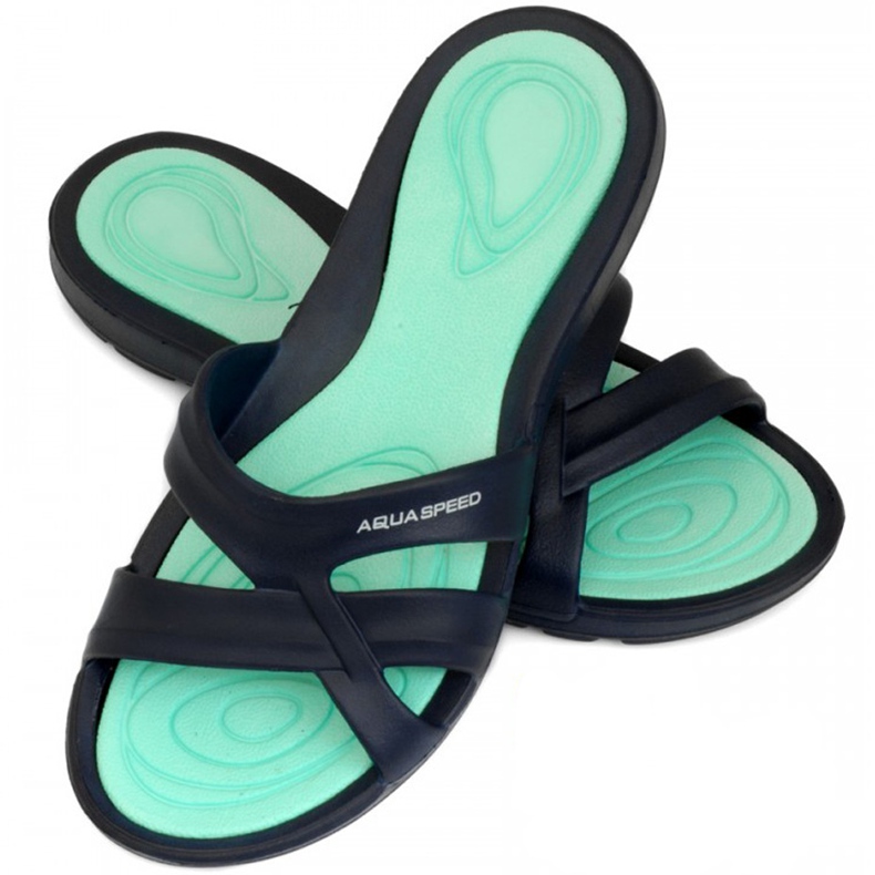 Chanclas de piscina para mujer aqua-speed Panamá col.10 azul marino