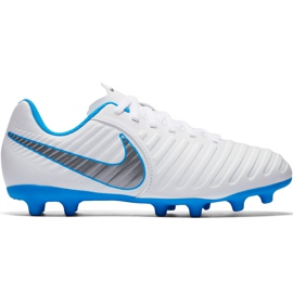 Zapatillas de fútbol Nike Tiempo Legend 7 Club Fg Jr AH7255 107 multicolor blanco