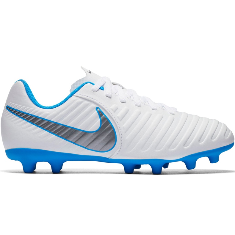 Zapatillas de fútbol Nike Tiempo Legend 7 Club Fg Jr AH7255 107 multicolor blanco