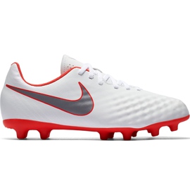 Botas de fútbol Nike Magista Obra 2 Club Fg Jr AH7314 107 blanco blanco