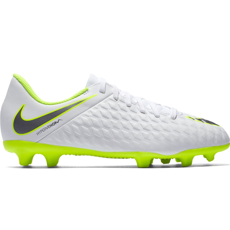 Zapatos de fútbol Nike Hypervenom 3 Club Fg Jr AJ4146 107 blanco blanco