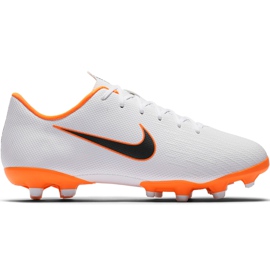Zapatillas de fútbol Nike Mercurial Vapor 12 Academy Mg Jr AH7347 107 blanco multicolor