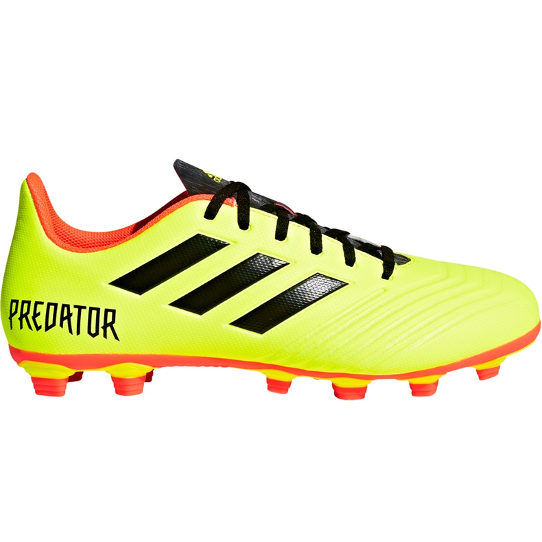 Botas de fútbol adidas Predator 18.4 FxG DB2005 multicolor amarillo