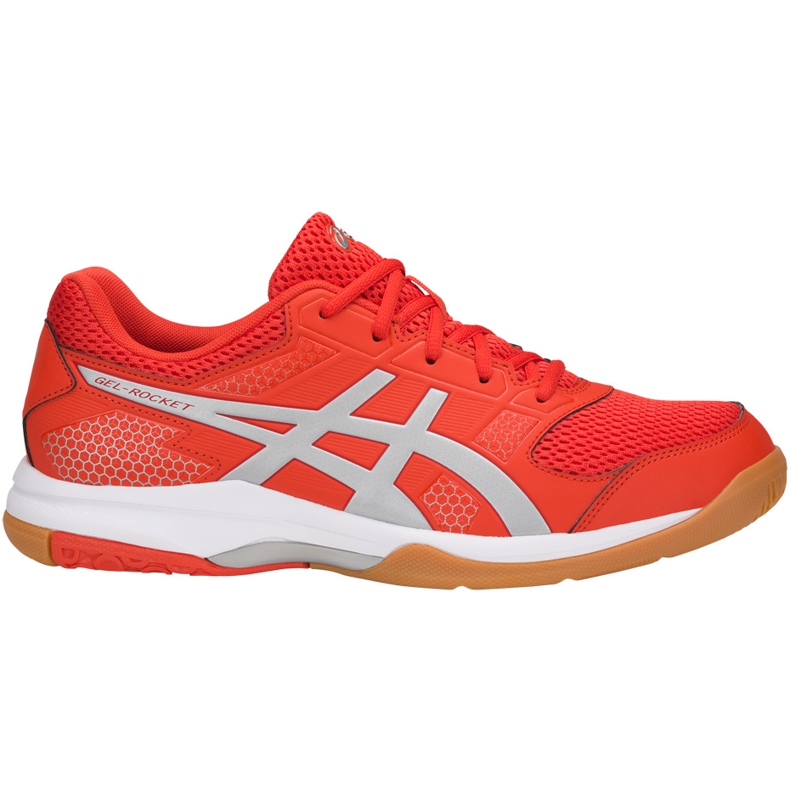 Zapatillas de voleibol Asics Gel-Rocket 8 B706Y 0693 para hombre multicolor naranja