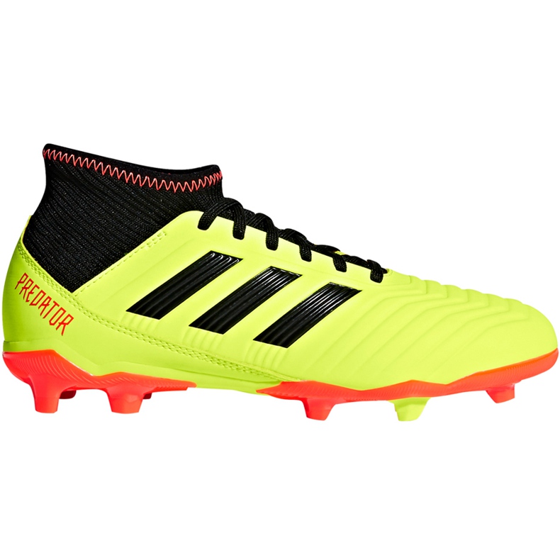 Botas de fútbol adidas Predator 18.3 Fg Jr DB2319 multicolor amarillo