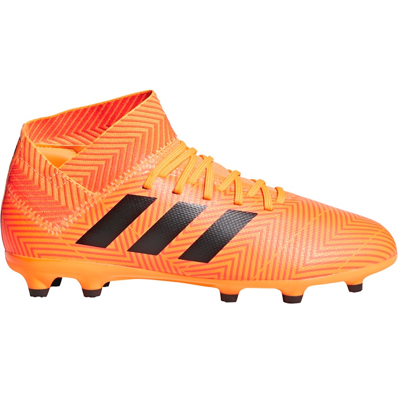 Las botas de fútbol adidas Nemeziz 18.3 Fg Jr DB2352 multicolor naranja