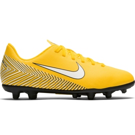 Zapatos de fútbol Nike Mercurial Vapor 12 Club Neymar Gs Mg Jr AO9472 710 multicolor amarillo