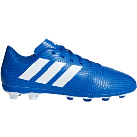 Botas de fútbol adidas Nemeziz 18.4 FxG Jr DB2357 multicolor azul