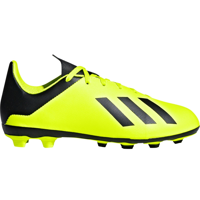 Botas de fútbol adidas X 18.4 FxG Jr DB2420 amarillo amarillo