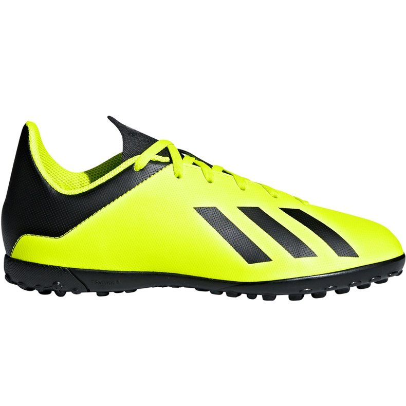 Las botas de fútbol adidas X Tango 18.4 Tf Jr DB2435 amarillo amarillo