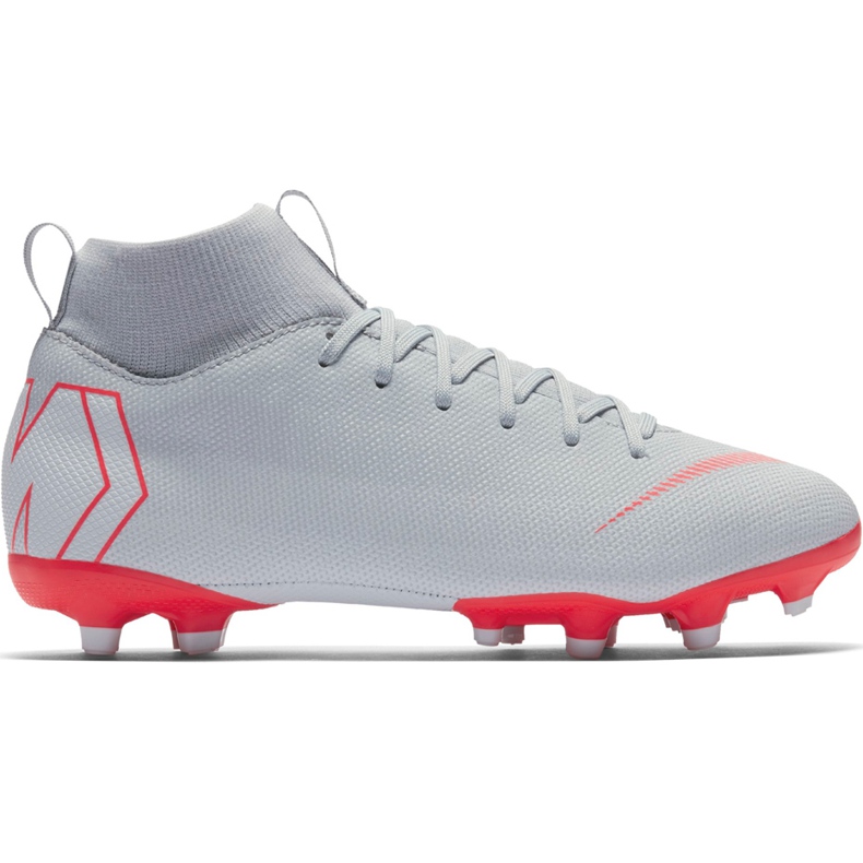 Zapatos de fútbol Nike Mercurial Superfly 6 Academy Mg Jr AH7337 060 gris plata