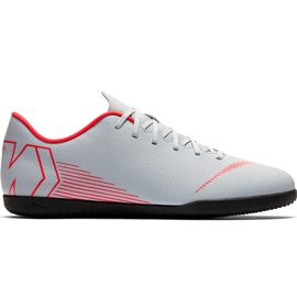 Zapatillas de fútbol Nike Mercurial Vapor X 12 Club Ic Jr AH7354 060 multicolor gris