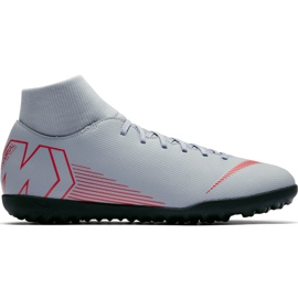Zapatos de fútbol Nike Mercurial Superfly X 6 Club Tf AH7372 060 gris gris