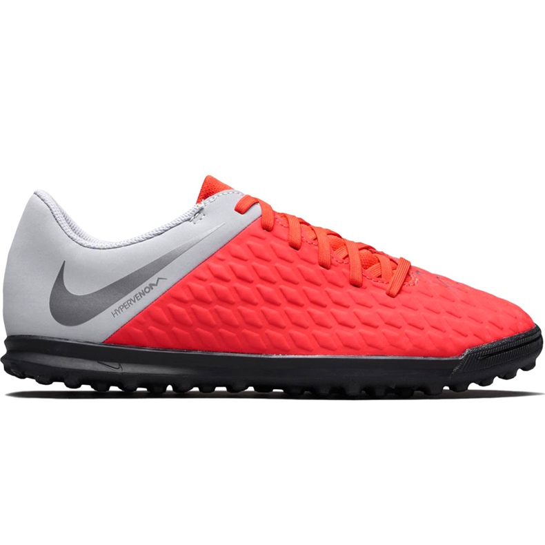 Calzado de fútbol Nike Hypervenom Phantom X 3 Club Tf Jr AJ3790 600 multicolor rojo