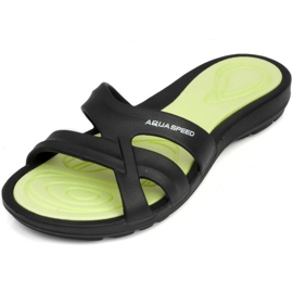Zapatilla piscina mujer Aqua-speed Panama col.38 negro verde