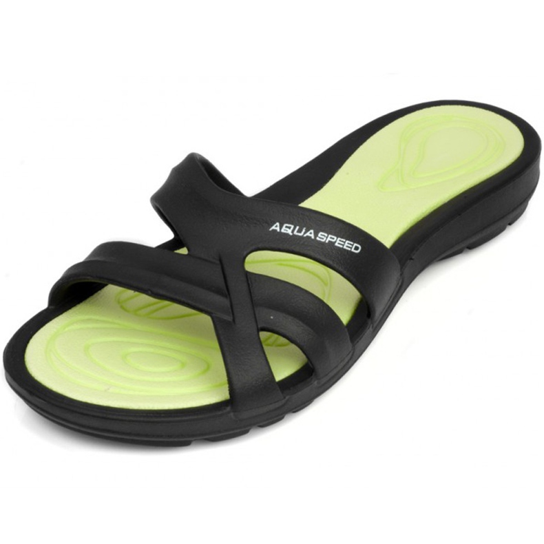 Zapatilla piscina mujer Aqua-speed Panama col.38 negro verde
