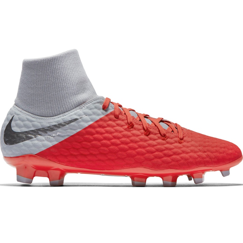 Calzado de fútbol Nike Hypervenom 3 Academy Df Fg AQ9217 600 multicolor plata