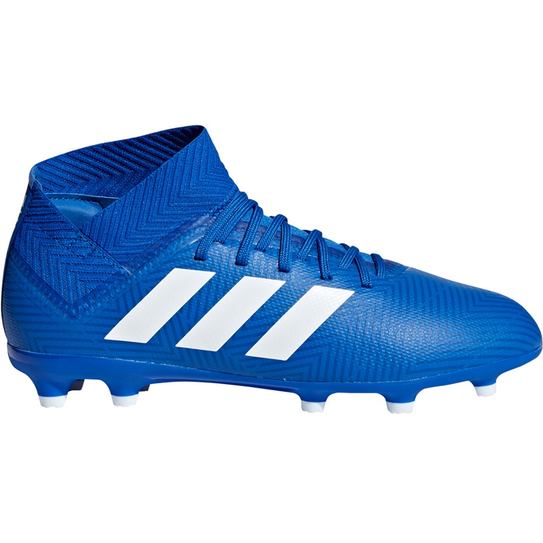 Las botas de fútbol adidas Nemeziz 18.3 Fg Jr DB2351 multicolor azul