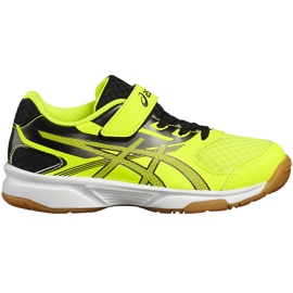 Zapatillas de voleibol Asics Upcourt 2 Ps C735Y 0795 para niños amarillo