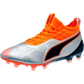 Botas de fútbol Puma One 1 Syn Fg Ag 104722 01 naranja