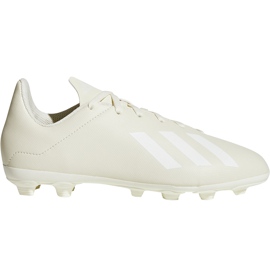 Botas de fútbol adidas X 18.4 FxG Jr DB2421 multicolor beige