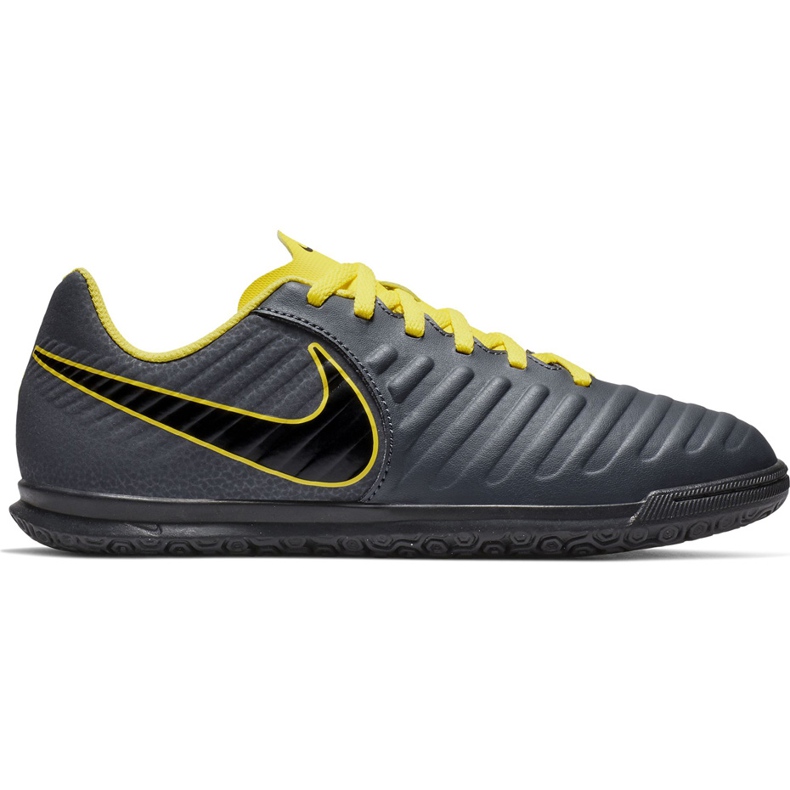 Zapatillas de fútbol Nike Tiempo Legend 7 Club Ic Jr AH7260 070 negro gris