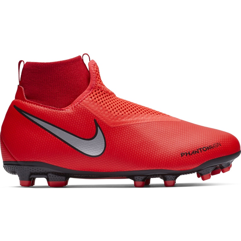 Calzado de fútbol Nike Phantom Vsn Academy Df FG / MG Jr AO3287 600 rojo rojo
