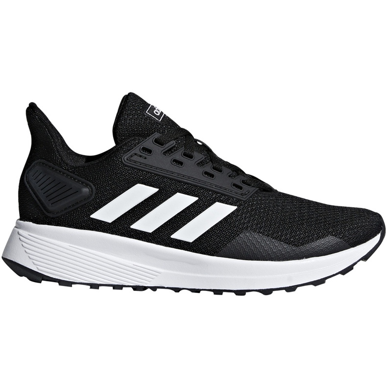 Zapatillas adidas Duramo 9 K para niños negras y blancas BB7061 blanco negro