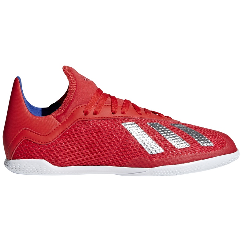 Zapatillas de fútbol Adidas X 18.3 In Jr. rojas BB9396 multicolor rojo