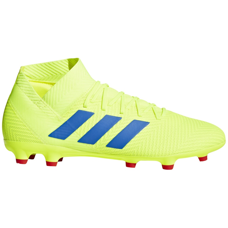Botas de fútbol adidas Nemeziz 18.3 Fg amarillo azul BB9438 multicolor